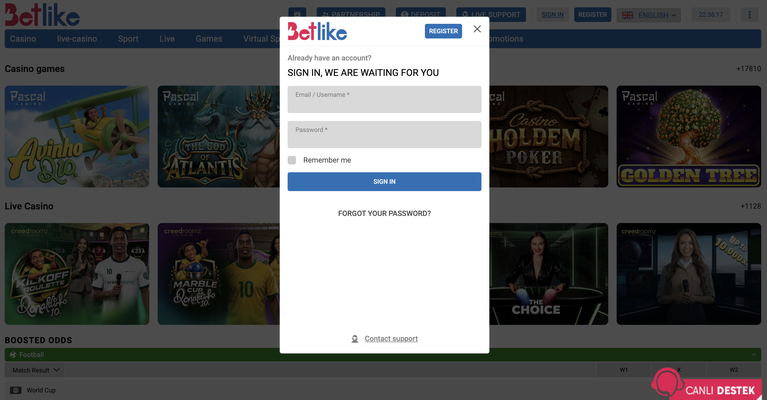 betlike Gameplay